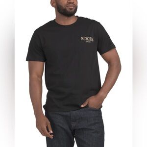 Moschino Black Short Sleeve Tee Classic Crew Neck size X-Large